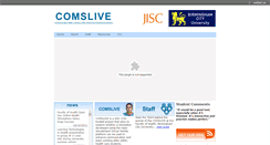 Desktop Screenshot of comslive.health.bcu.ac.uk